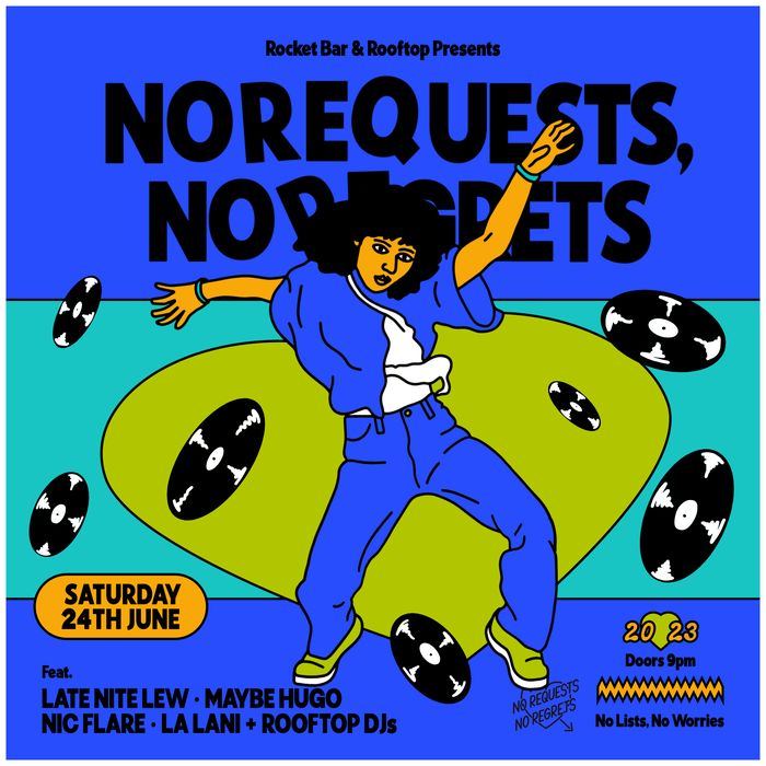 No Requests No Regrets — iteration 1 flyer 4