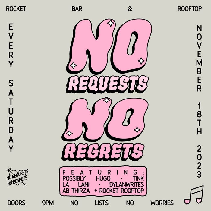 No Requests No Regrets — iteration 3 flyer 13