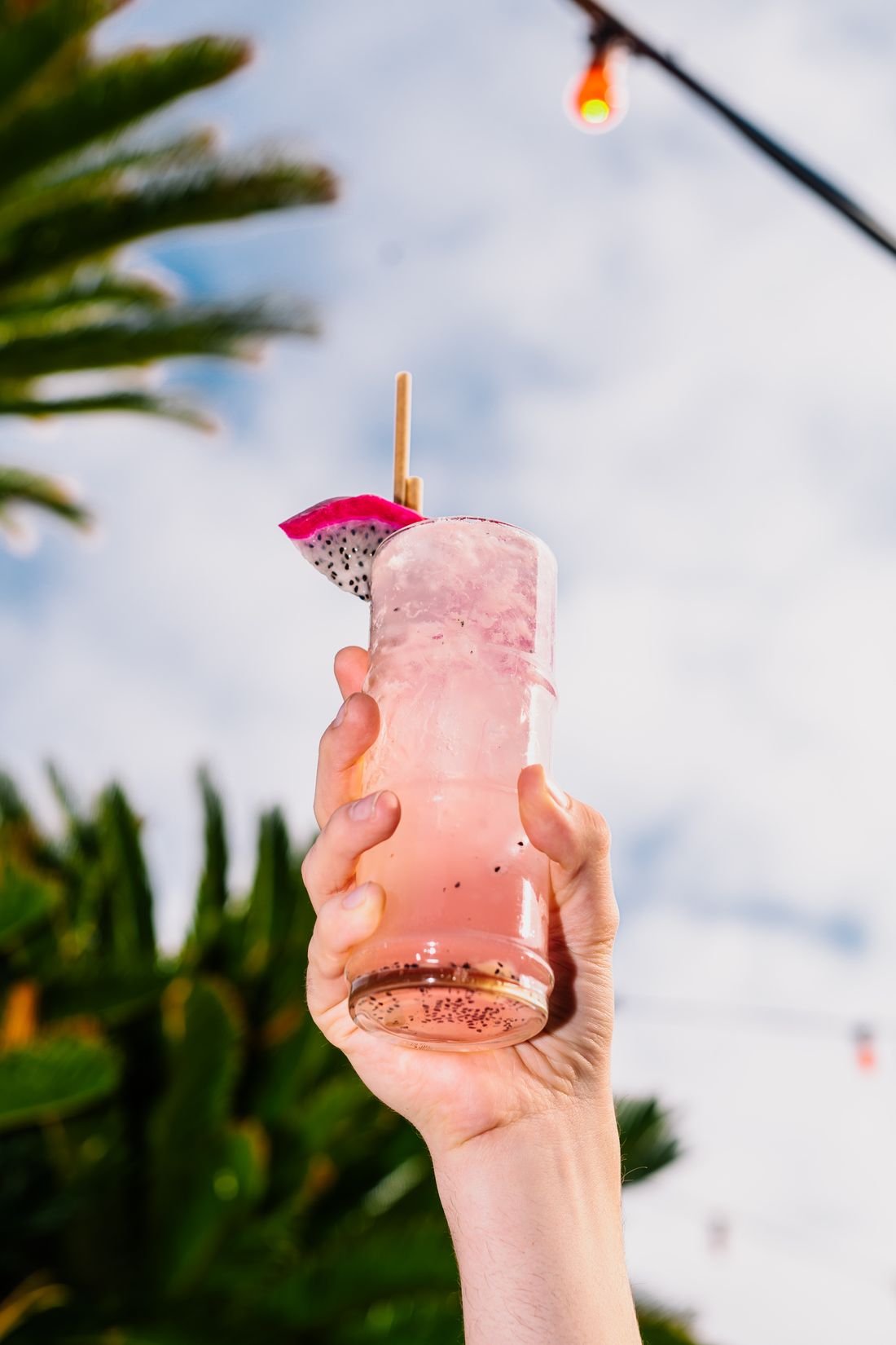Cocktail on the Rocket rooftop