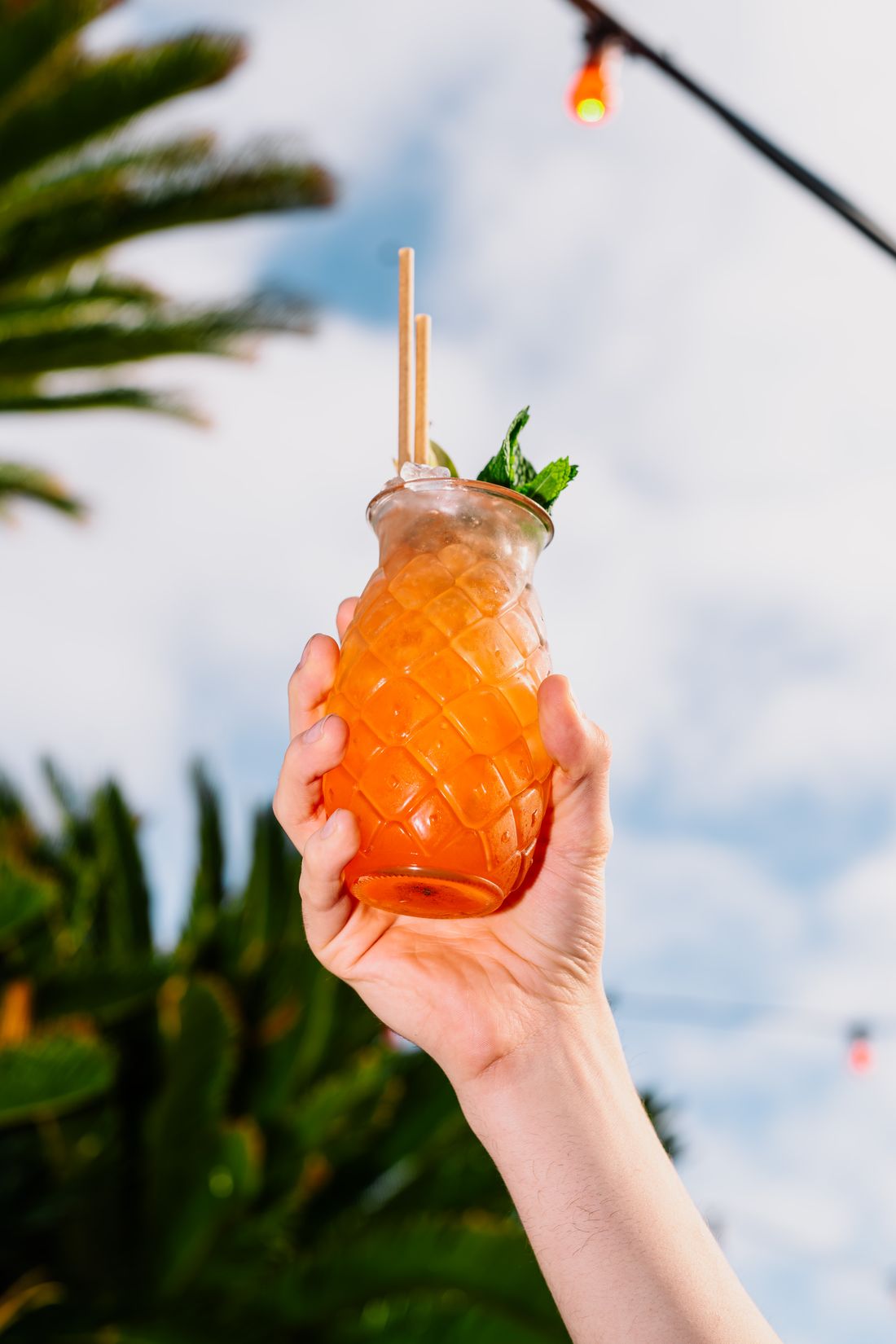 Cocktail on the Rocket rooftop