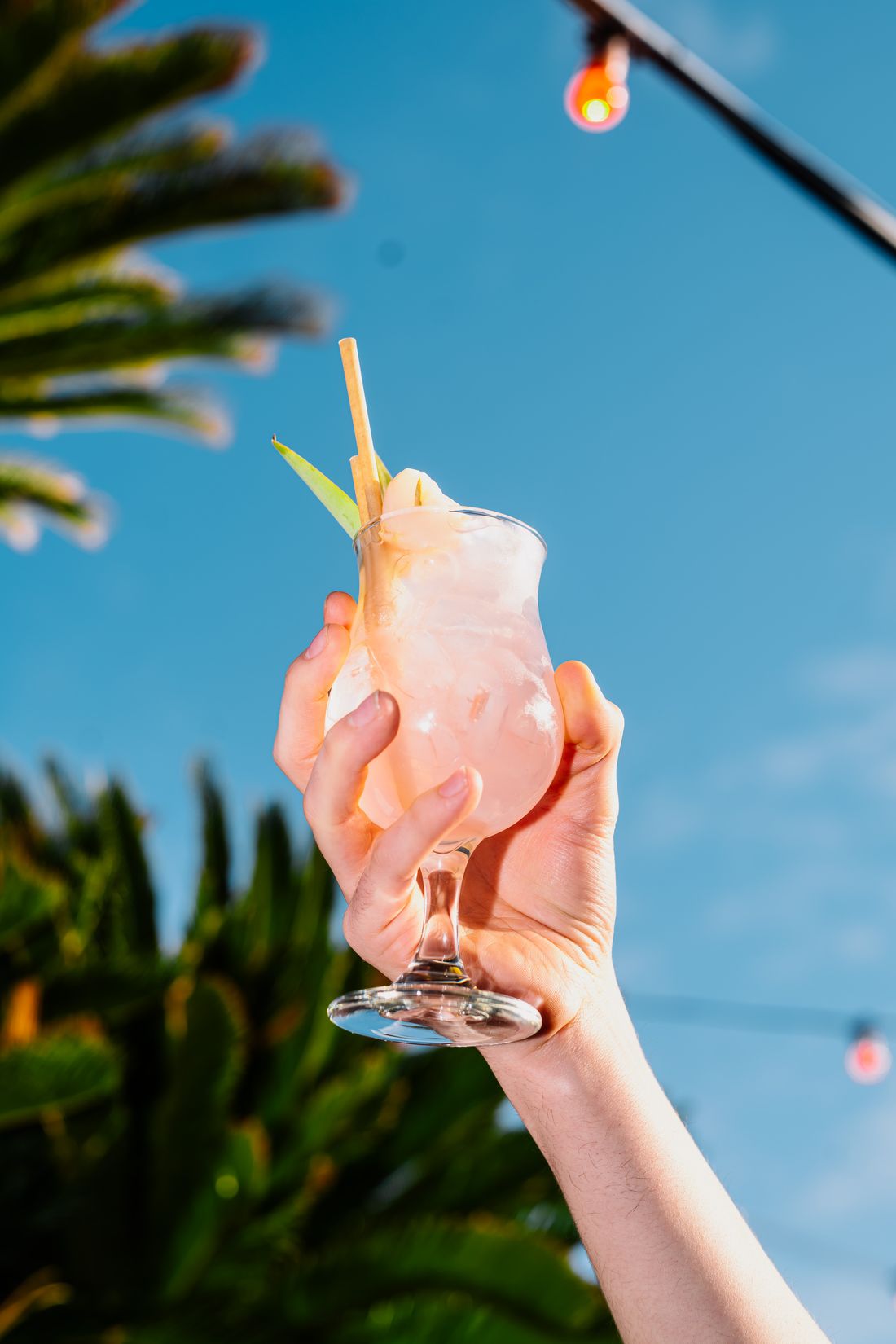 Cocktail on the Rocket rooftop