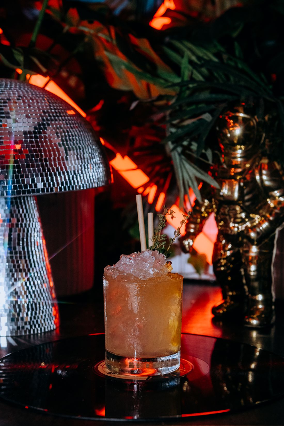 Cocktail on the Rocket rooftop
