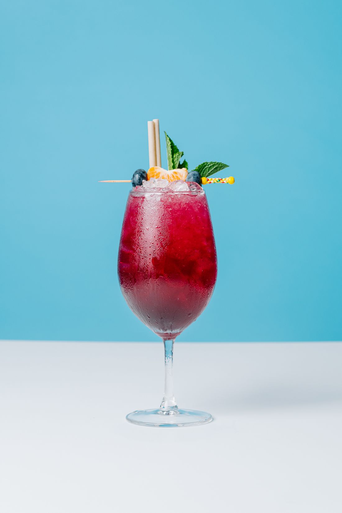 Purple Rain tiki cocktail